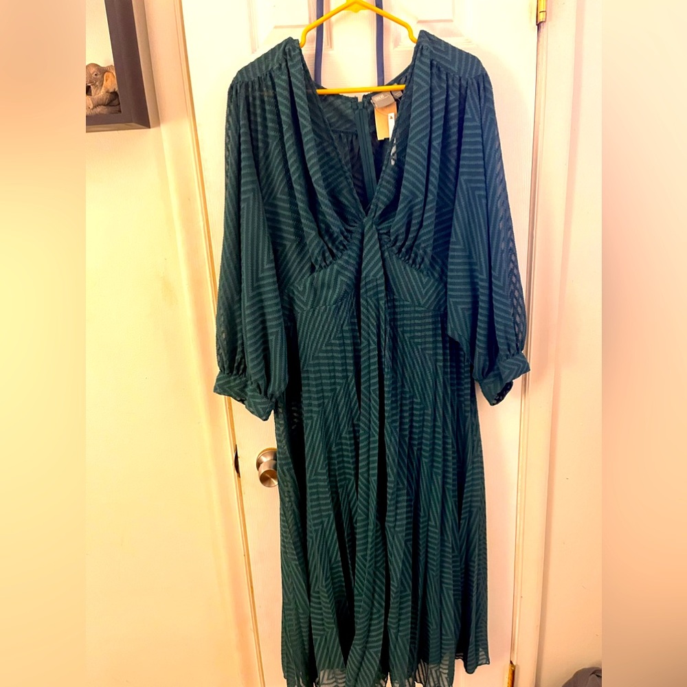 Beautiful Bat wing sheer dress with lining